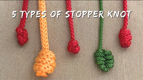 5 types stopper knot for bracelet tutorial (5 tipos de nudo stopper para pulseras)
