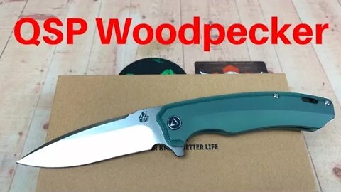 QSP Woodpecker Titanium framelock knife / Includes Disassembly