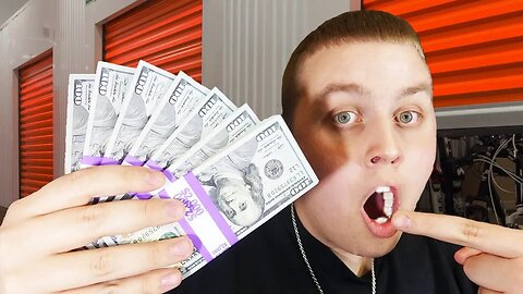 Found HUGE HIDDEN WAD Of CASH In Abandoned Storage Unit!