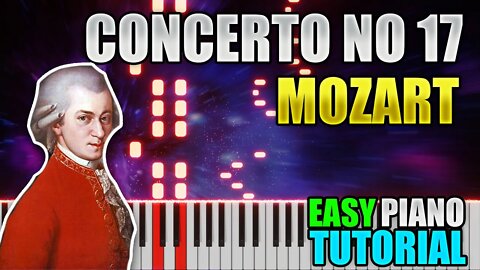 Concerto No 17 - Mozart | Easy Piano Tutorial