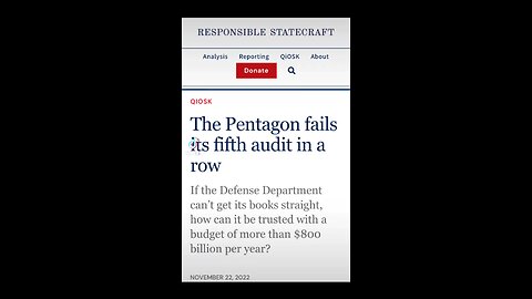 Pentagon fails fifth audit in a row