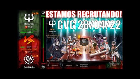 GVG - RNG GANHA JOGO? SIM OU SEMPRE? - EPIC SEVEN