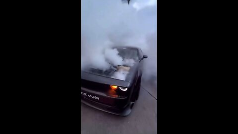Supercharged demon Dodge Challenger and Dodge Charger burnouts