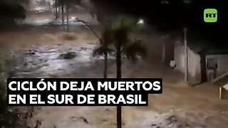 Un ciclón deja al menos cuatro muertos y cuantiosos daños materiales en el sur de Brasil