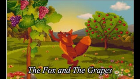 The Fox & the Grapes | Small stories for kids, Stories for kids, Lion and the ...