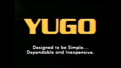 Yugo Commercial USA 1989 - New Yugo $4349