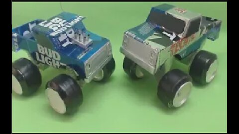 Como Hacer un Monster Truck con latas de aluminio Tutorial