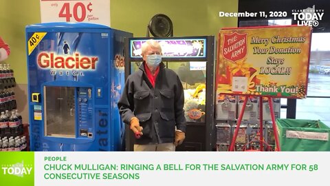 Decades of service, ringing the bell