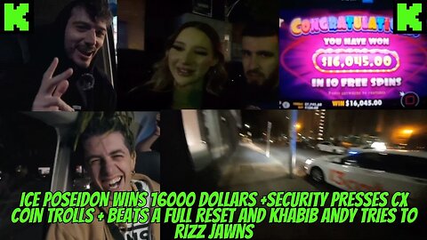 TBT: ICE POSEIDON WINS 16000 DOLLARS + EGGING + CX COIN TROLLS +KHABIB RIZZ'S #kickstreaming