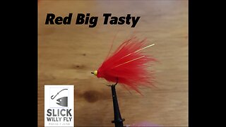 Red Big Tasty Marabou Streamer Fly