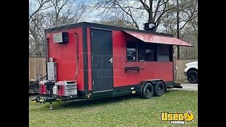 Ready to Serve 2021 - 7' x 18' Mobile Food Concession Trailer for Sale in Louisiana
