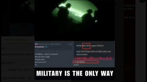 MILITARY IS THE ONLY WAY Q