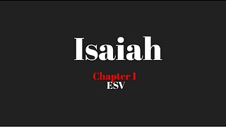 Isaiah 1 ESV