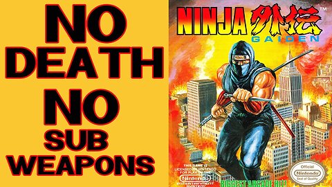 Ninja Gaiden (NES) No Death No Sub Weapons - Mike Matei Live