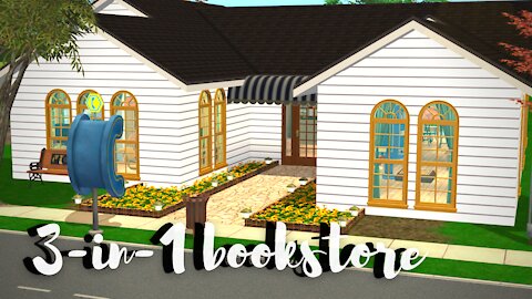 3-IN-1-BOOKSTORE | The Sims 2: Lot Makeover