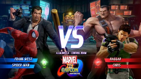 Frank West & Homem-Aranha VS Haggar & Chris Marvel vs Capcom Infinite