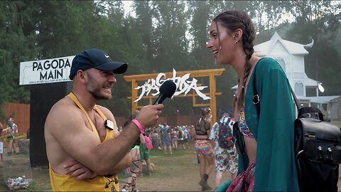 Asking people what drugs are they on at Shambhala festival