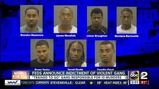 Feds: Gang implicated in 10 Baltimore killings