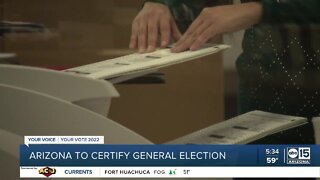Arizona to certify general election