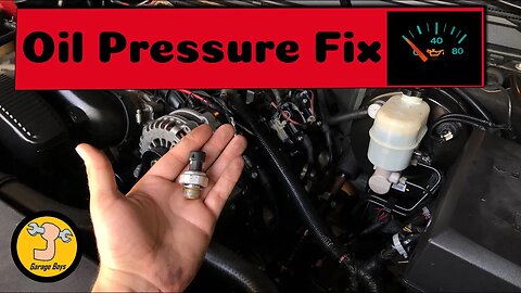 Chevrolet and GMC oil pressure Fix