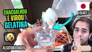 VOCÊ JÁ VIU ÁGUA GELATINOSA? POIS ISSO VENDE NO JAPÃO! | Veja Aqui Reacts