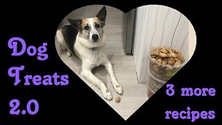 SHARING 3 more DOG TREAT RECIPES translated from my favorite book