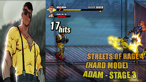 Streets Of Rage 4 (Hard Mode) Adam: Stage 3