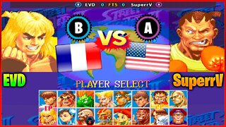 Super Street Fighter II X (EVD Vs. SuperrV) [France Vs. U.S.A]