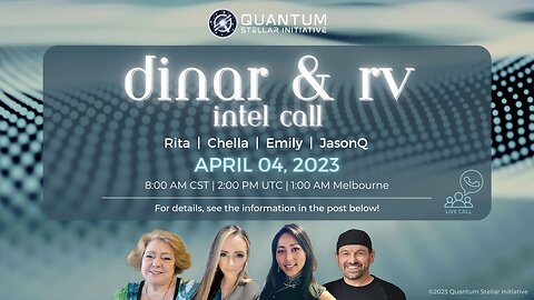 Iraqi Dinar & RV Updates with Chella Smith, JasonQ, Rita Dickenson, and Emily (April 4, 2023)
