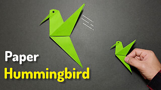How to Make a "Paper Hummingbird". DIY Crafts Origami