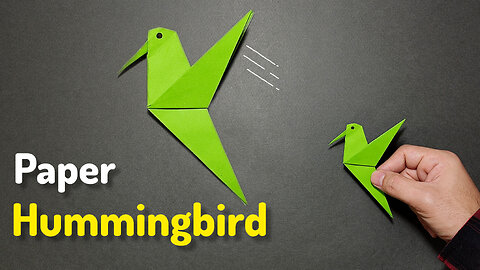 How to Make a "Paper Hummingbird". DIY Crafts Origami