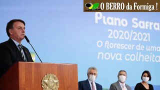 Bolsonaro discursa no lançamento do Plano Safra 2020/21