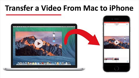 How to TRANSFER a Video From Mac to iPhone Using AirDrop - Basic Tutorial | New