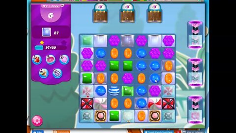 Candy Crush Level 5923 Talkthrough, 23 Moves 0 Boosters
