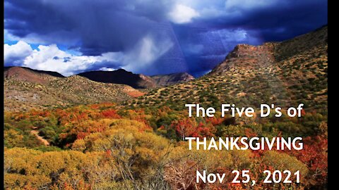 FIVE D's of THANKSGIVING