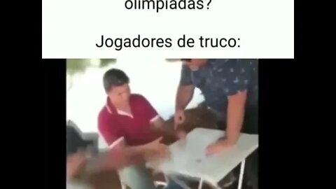 PORQUE NAO EXISTE TRUCO NAS OLIMPÍADAS ? JOGADORES DE TRUCO RAIZ AQUELE TRUCO NO BUTECO MEME #shorts