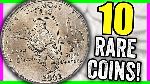 10 RARE COINS SOLD IN 2018 - COINS TO LOOK FOR IN POCKET CHANGE!!