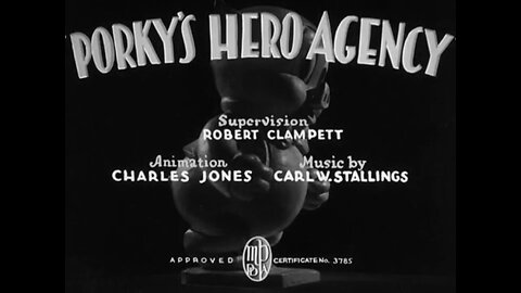 1937, 12-5, Looney Tunes, Porky’s hero agency