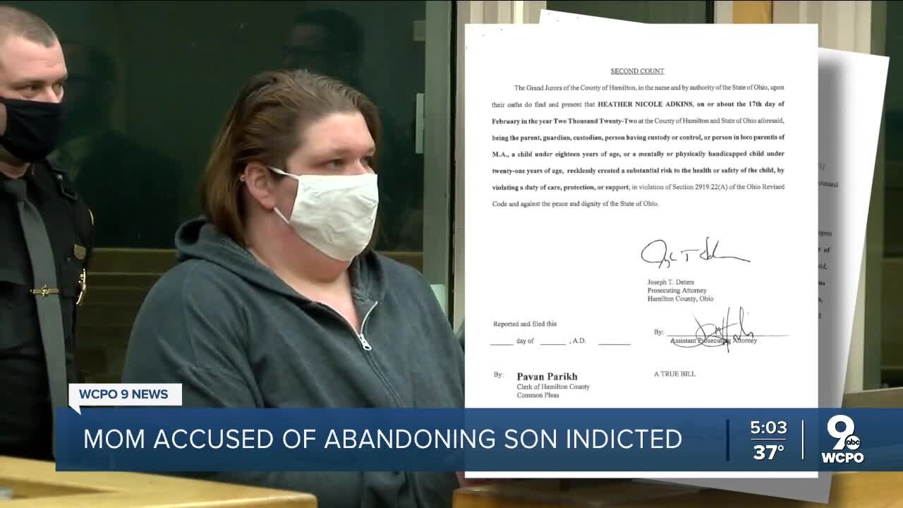 Mother accused of abandoned son in Colerain indicted, could face 11 ...