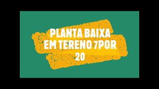 planta baixa tereno 7 por20 casa teria☝