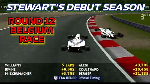 Stewart's Debut Season | Round 12: Belgian Grand Prix Race | Formula 1 '97 (PS1)