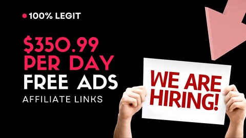 How To Promote Affiliate Links For FREE, $350 Per Day, Affiliate Marketing, Free Traffic