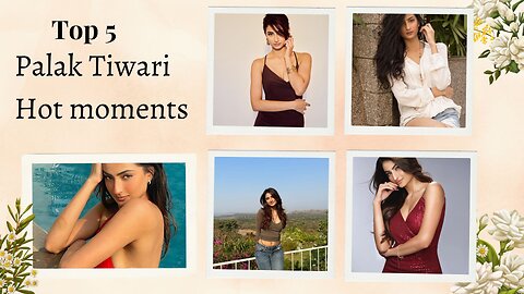 Top Five Palak Tiwari Moments on Instagram.