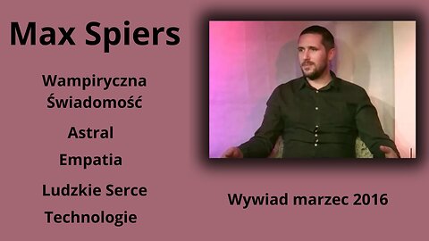 Max Spiers Unplugged: "Mówiąc Prosto z Serca”