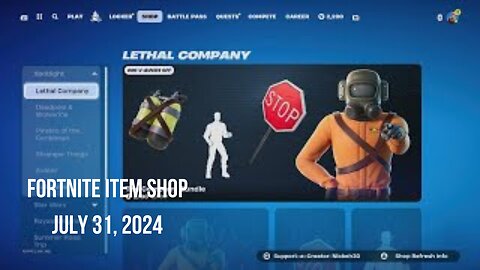 Fortnite Item Shop|July 31, 2024