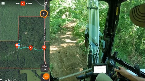 Cutting a HALF Mile of new trails in deep woods with bobcat e42 mini excavator.