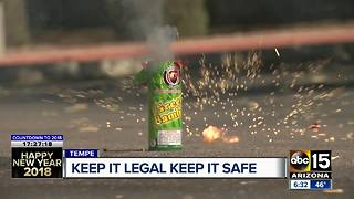 Police looking out for illegal fireworks on New Year's Eve