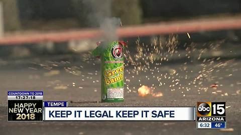 Police looking out for illegal fireworks on New Year's Eve