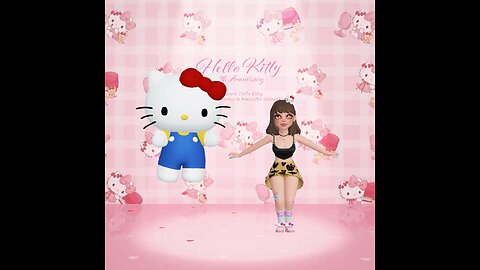 Dancing with Hello Kitty