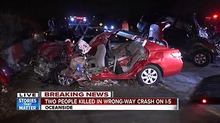 Two people killed in wrong-way crash on I-5